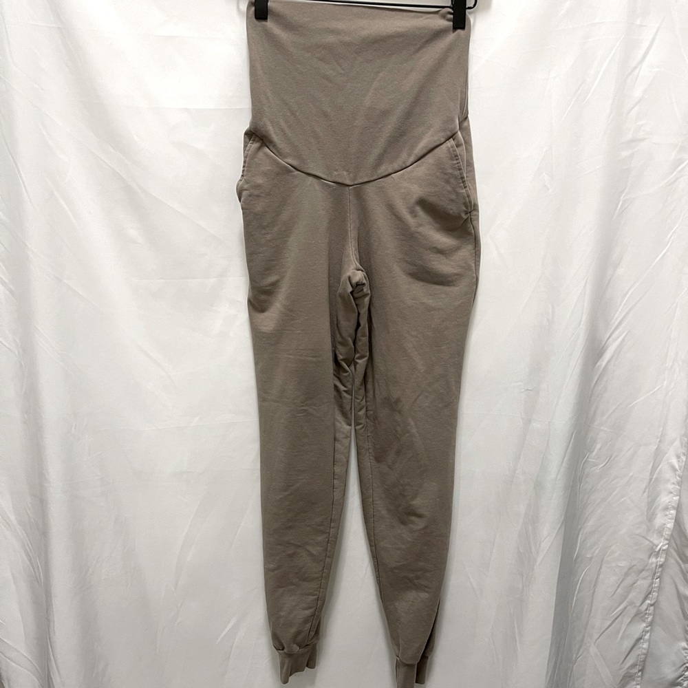 H&M maternity light brown jogger sweats size